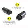 Port Connect 60W for Microsoft Surface Adapter - Black - Image 3