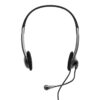 Port Stereo Headset with Mic with 1.2m Cable|1 x 3.5mm|Volume Controller - Black - Image 2