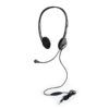 Port Stereo Headset with Mic with 1.2m Cable|1 x 3.5mm|Volume Controller - Black - Image 3