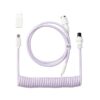 Keychron Coiled Aviator Cable - Light Purple/Straight - Image 2