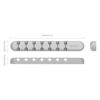 ORICO 7 Slot Desktop Cable Management Clip - Grey - Image 2