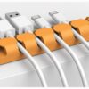 ORICO 7 Slot Desktop Cable Management Clip - Orange - Image 2