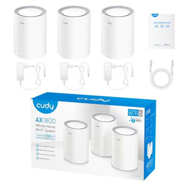 Cudy AX1800 WiFi 6 Mesh Kit 3-Pack - Image 4