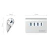 ORICO 4 Port USB3.0 Angled Hub - Image 3
