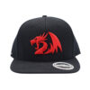 REDRAGON PREMIUM SNAPBACK FLAT PEAK CAP - BLACK - Image 2