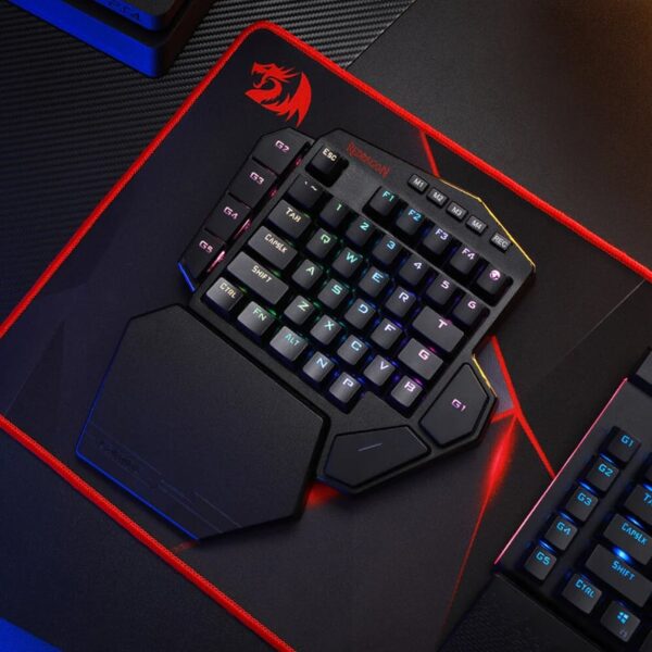 REDRAGON Diti Elite One-Handed RGB Wireless Mechanical Gaming Keyboard - Black - Image 3