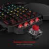 REDRAGON Diti Elite Pro One-Handed RGB Wireless Mechanical Gaming Keyboard - Black - Image 5