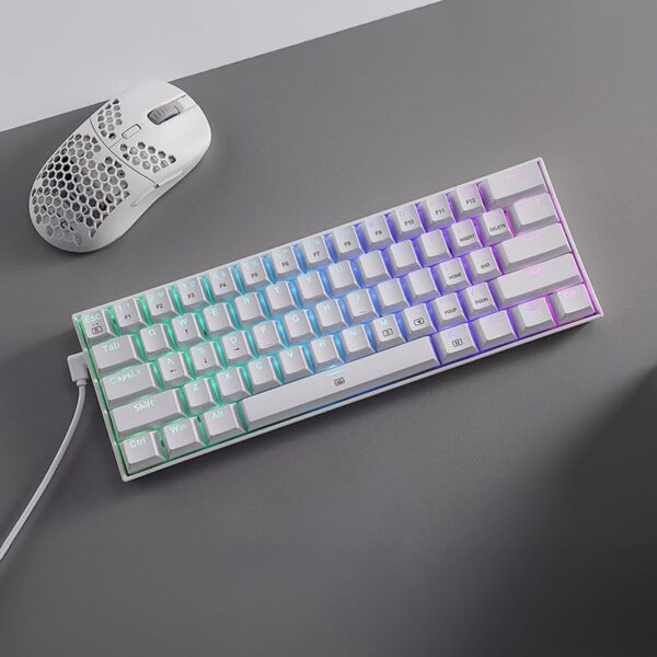 REDRAGON DRAGONBORN Wired Mechanical Keyboard RGB67Key Design - White - Image 6