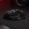 REDRAGON Aatrox Wireless 6200DP RGB MMO Gaming Mouse - Black - Image 4