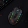 REDRAGON PERDICTION 4 12400DPI RGB MMO Ergo Gaming Mouse - Black - Image 7