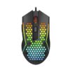 REDRAGON Reaping 6200DPI RGB LightWeight 65g Gaming Mouse - Black