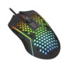 REDRAGON Reaping 6200DPI RGB LightWeight 65g Gaming Mouse - Black - Image 2