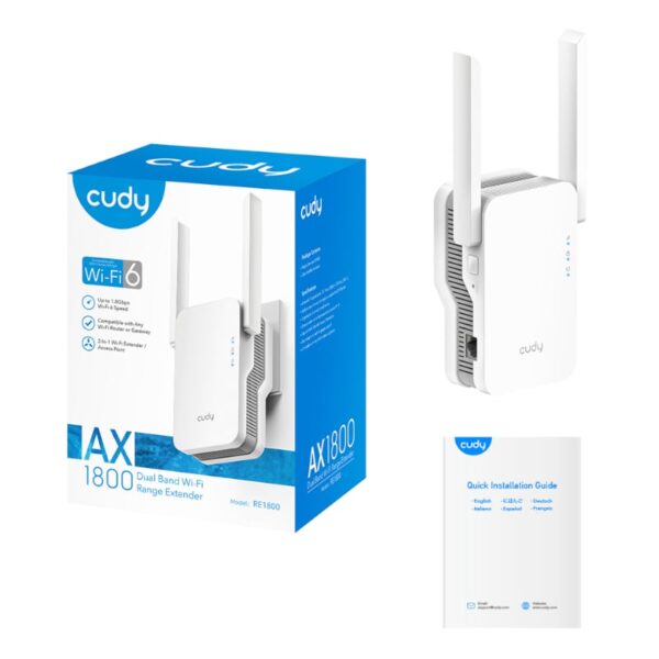 Cudy AX1800 WiFi Range Extender | Wall Plug - Image 4