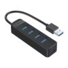 ORICO 4 Port USB Hub | 4x USB3 | Black