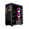 Raidmax V1000TBS ATX | Micro-ATX | Mini-ITX ARGB Mid-Tower Gaming Chassis - Black - Image 5